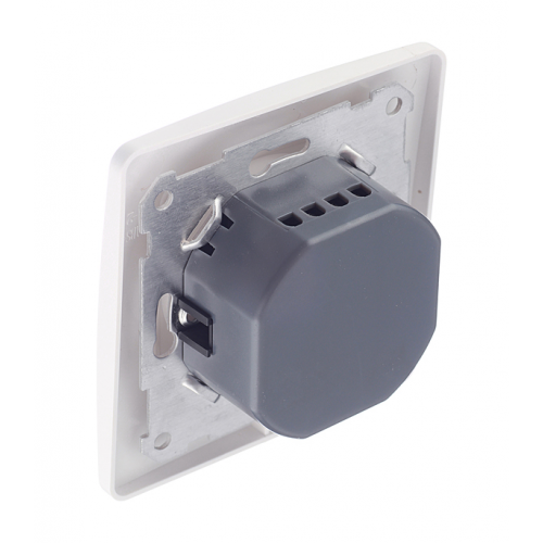 Диммер с рамкой Schneider Electric Blanca BLNSS040011 скрытая установка белый 40-400 Вт поворотно-нажимной