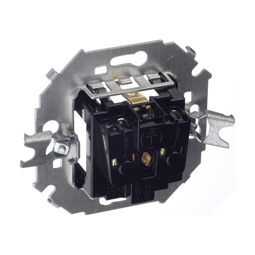 Розетка Simon 15 1591431-038 скрытая установка графит без заземления