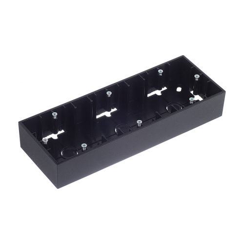 Коробка монтажная Simon 15 1590753-038 трехместная открытая установка графит