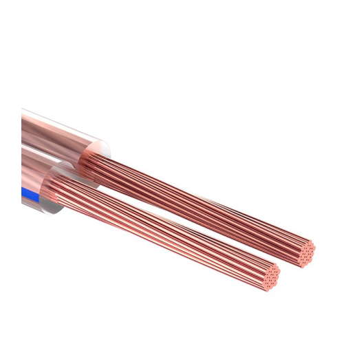Кабель акустический 2x0,35 мм2 прозрачный Rexant Blue Line (5 м)
