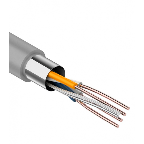 Кабель компьютерный (витая пара) FTP 2PR CAT5e 4x0,51 мм2 экранированный Rexant