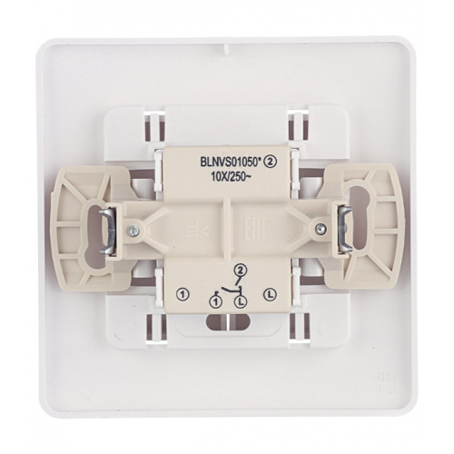 Выключатель с рамкой Schneider Electric Blanca BLNVS010501 двухклавишный скрытая установка белый