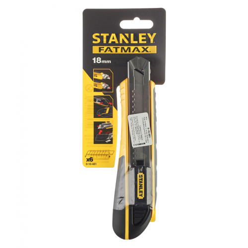 Нож строительный Stanley Fatmax 18 мм с ломающимся лезвием пластиковый корпус