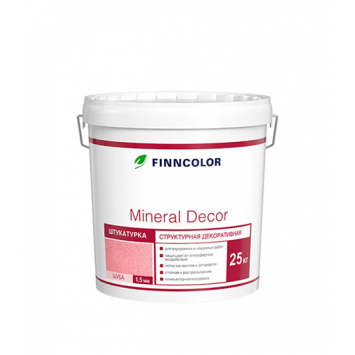 Штукатурка структурная Finncolor Mineral Decor "шуба" фракция 1,5мм 25кг