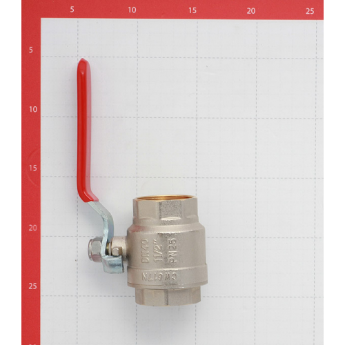Кран шаровой латунный VALTEC Base (VT.214.N.08) 1 1/2 ВР(г) х 1 1/2 ВР(г) ручка прямой