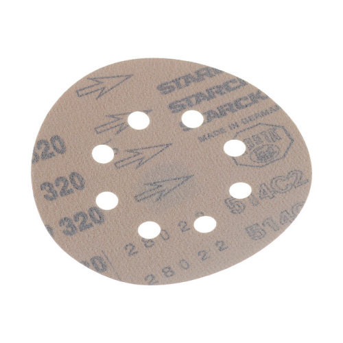 Диск шлифовальный Starcke d125 мм P320 на липучку перфорированный (5 шт.)