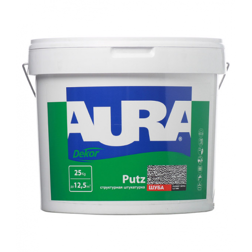 Структурная штукатурка Aura Putz шуба фракция 2.5 мм 25 кг