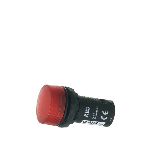 Лампа сигнальная ABB 230BCL-523R (1SFA619403R5231) 220 В 1 А тип AC на дверцу щита красная