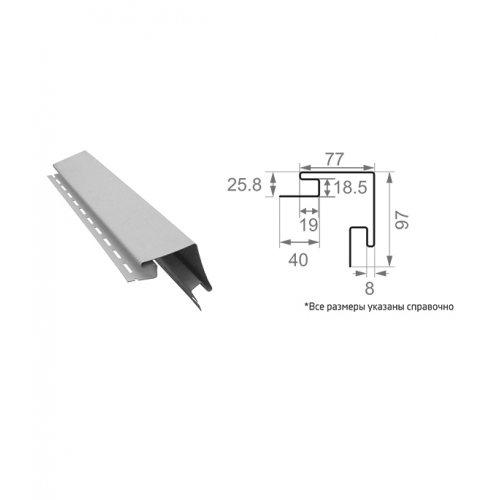 Угол наружный Vinylon 3050 мм кофе