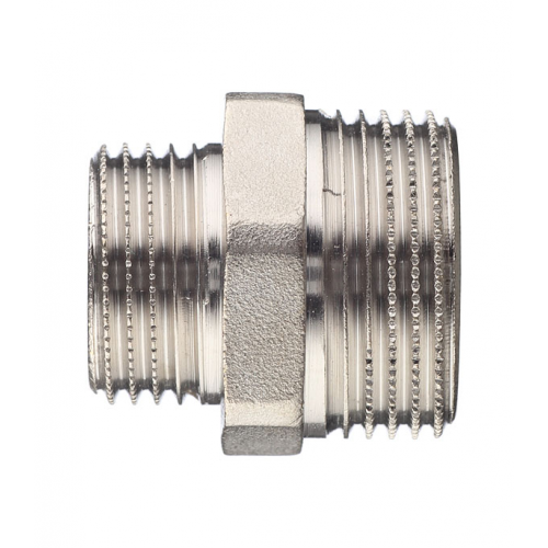 Ниппель переходный Stout (SFT-0004-003412) 3/4 НР(ш) х 1/2 НР(ш) латунный