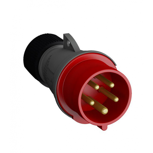 Вилка кабельная ABB Easy&Safe прямая переносная с заземлением 3P+N+E 3 фазы 32 А 400 В IP44