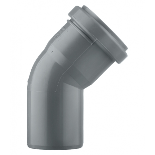 Отвод Pro Aqua Comfort d50 мм 45° пластиковый для внутренней канализации