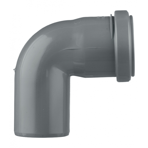 Отвод Pro Aqua Comfort d50 мм 87° пластиковый для внутренней канализации