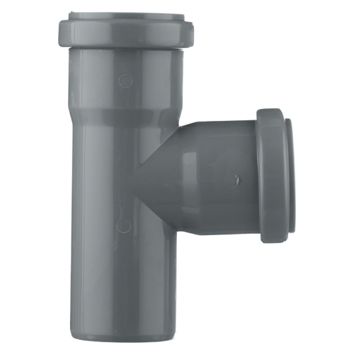 Тройник Pro Aqua Comfort d50 мм 87° пластиковый для внутренней канализации