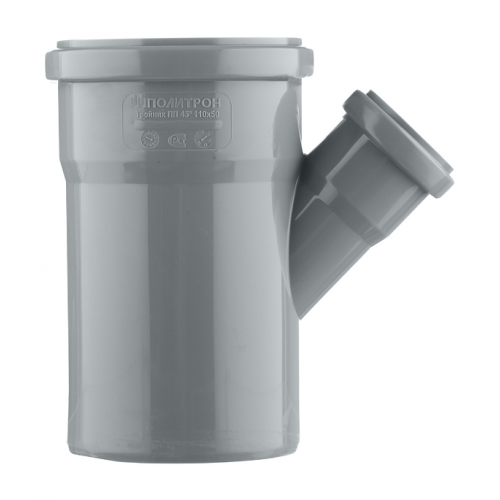 Тройник Pro Aqua Comfort d110х50 мм 45° пластиковый для внутренней канализации