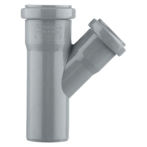 Тройник Pro Aqua Comfort d50х40 мм 45° пластиковый для внутренней канализации