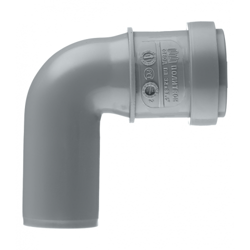 Отвод Pro Aqua Comfort d32 мм 87° пластиковый для внутренней канализации