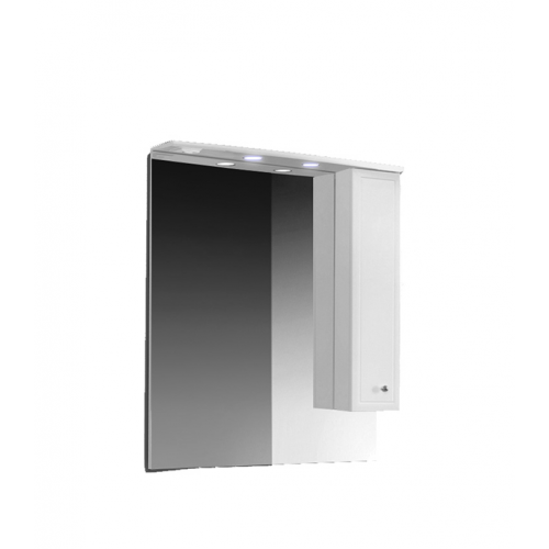Зеркальный шкаф BELUX Адажио 800 мм с подсветкой белый