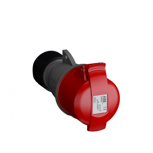 Розетка кабельная ABB Easy&Safe переносная с заземлением 3P+N+E 3 фазы 32 А 400 В IP44 с крышкой