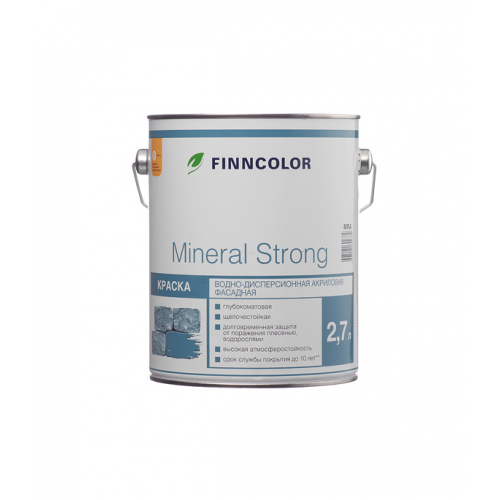 Краска водно-дисперсионная фасадная Finncolor Mineral Strong белая основа LAP/MRA 2,7 л