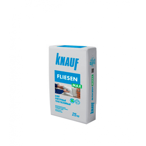 Клей для плитки и керамогранита Knauf Флизен Макс толстослойный серый (класс С1) 25 кг