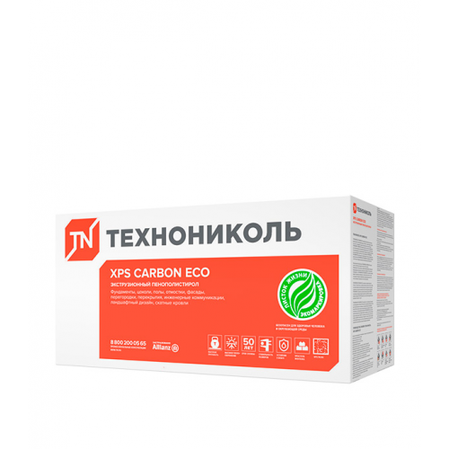 Экструдированный пенополистирол Технониколь Carbon Eco Г4 100х580х1180 мм
