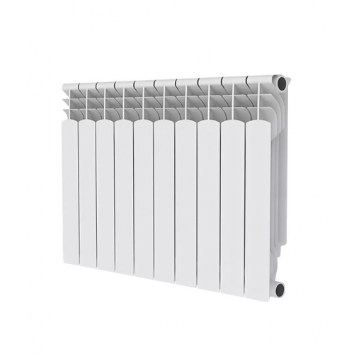 Радиатор биметаллический Royal Thermo MONOBLOCK 500 мм 10 секций 1" боковое подключение белый