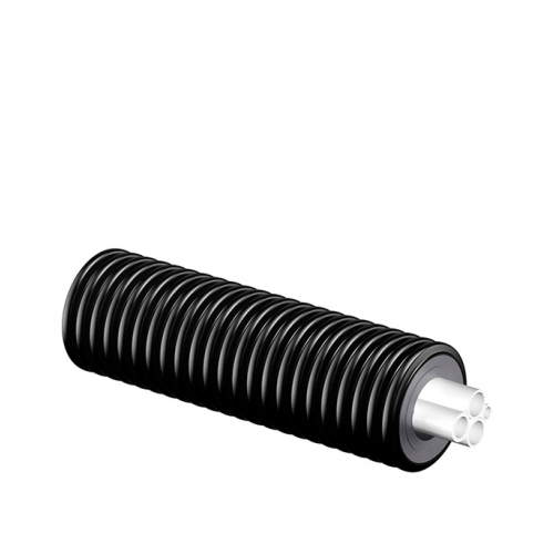 Труба ПНД PE-Xa Uponor Quattro Midi (1086837) теплоизолированная 32х2,9 х 25х3,5 х 20х2,8/140 мм PN6/10