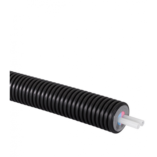 Труба ПНД PE-Xa Uponor Ecoflex Varia Twin (1018240) теплоизолированная 2х40х3,7/140 мм PN6 (100 м)