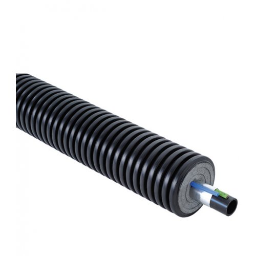Труба ПНД PE-Xa Uponor Ecoflex Supra Plus (1048687) теплоизолированная 25х2,3/68 мм PN12.5/16 с греющим кабелем 10 Вт/м