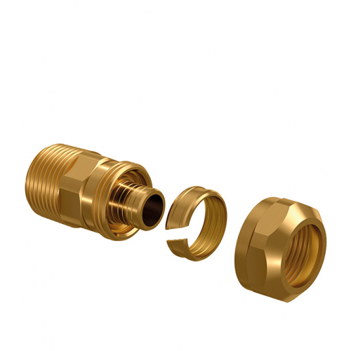 Штуцер зажимной Uponor Ecoflex (1091505) 20 мм х 2,8 мм х 3/4 НР(ш)