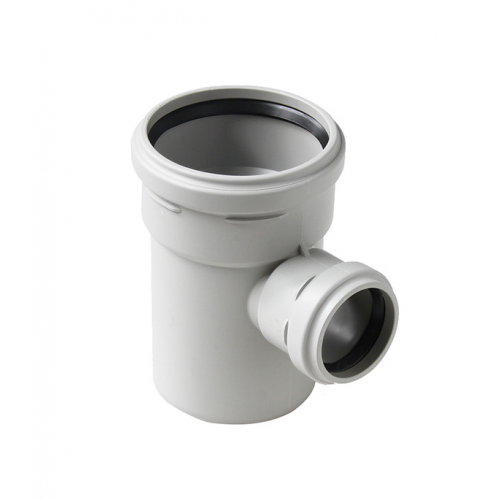 Тройник Pro Aqua Stilte Plus d110х58 мм 87° пластиковый шумопоглощающий для внутренней канализации