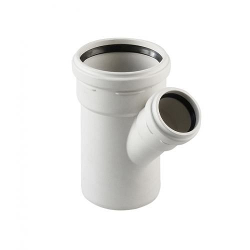 Тройник Pro Aqua Stilte Plus d110х58 мм 45° пластиковый шумопоглощающий для внутренней канализации