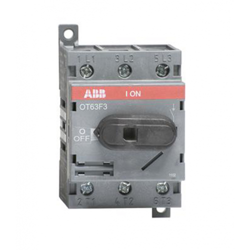 Рубильник ABB OT63F3 (1SCA105332R1001) 3P 63А 690 В на DIN-рейку/монтажную плату