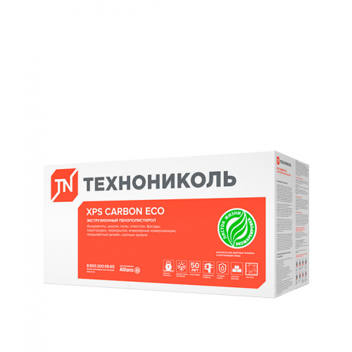 Экструдированный пенополистирол Технониколь Carbon Eco Г4 40х580х1180 мм