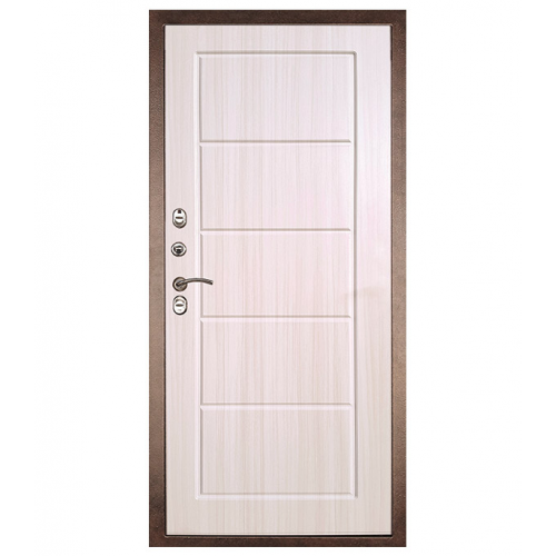 Дверь входная Дверной континент Термаль Экстра левая медный антик - лиственница белая 960х2050 мм