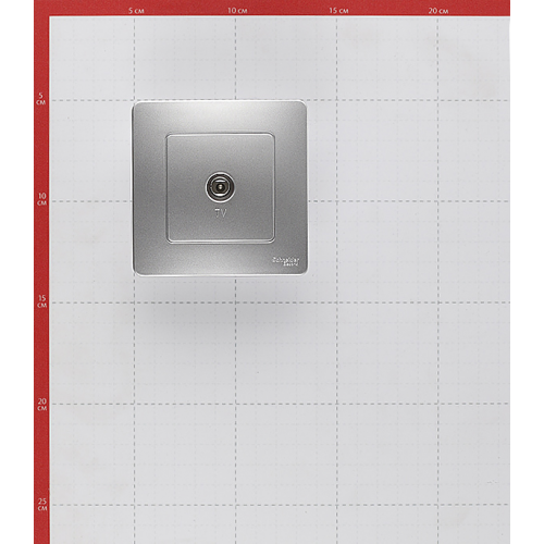 Розетка телевизионная с рамкой Schneider Electric Blanca BLNTS000013 скрытая установка алюминий