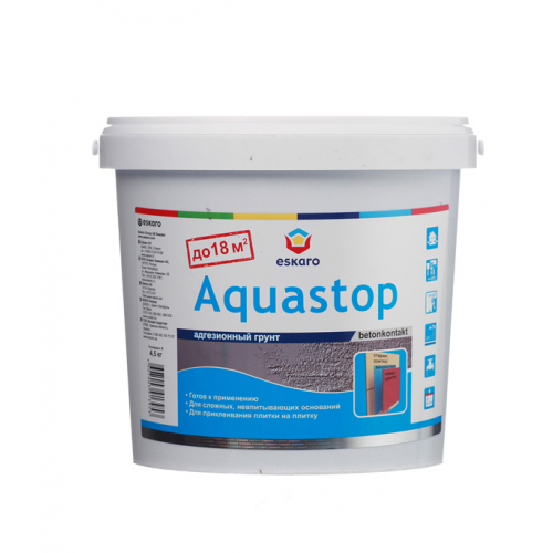Грунт бетоноконтакт Eskaro Aquastop 4,5 кг