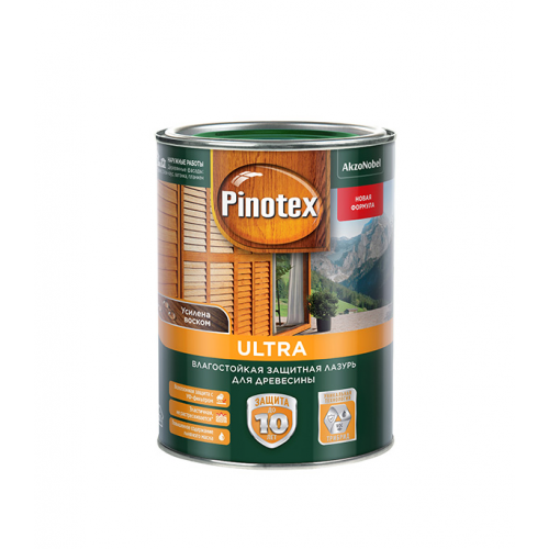 Антисептик Pinotex Ultra декоративный для дерева тиковое дерево 1 л