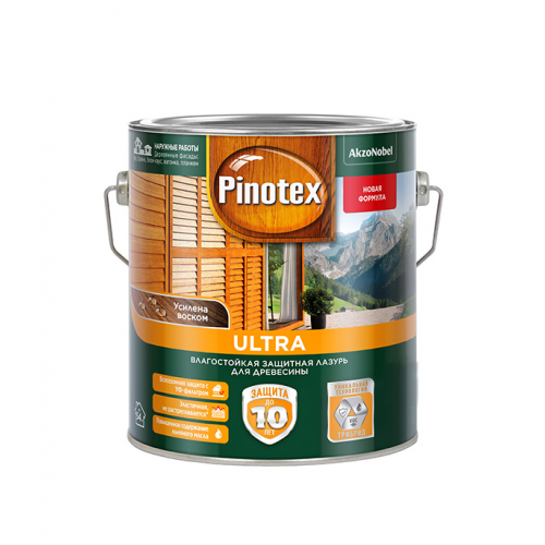 Антисептик Pinotex Ultra декоративный для дерева калужница 2,7 л