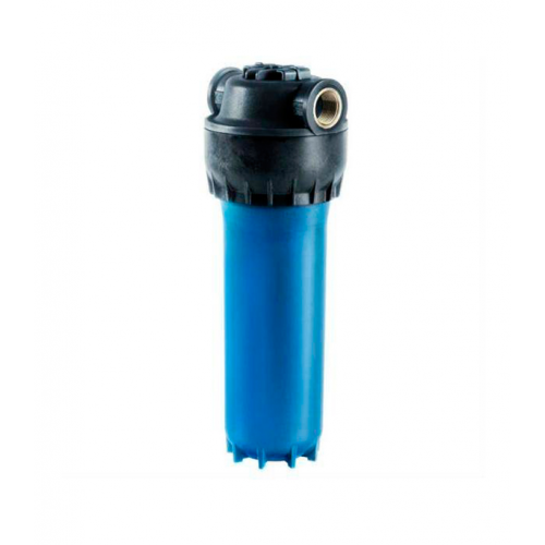 Корпус фильтра Аквафор для холодной воды 10SL 1/2 ВР(г) x 1/2 ВР(г) синий