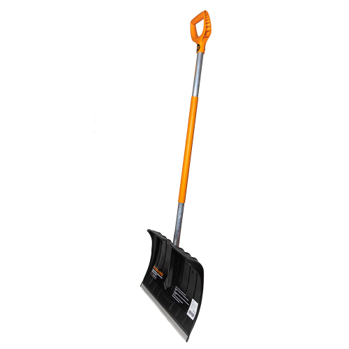 Лопата снеговая Fiskars SnowXpert (1026791) пластиковая с алюминиевым черенком 535х380х1500 мм