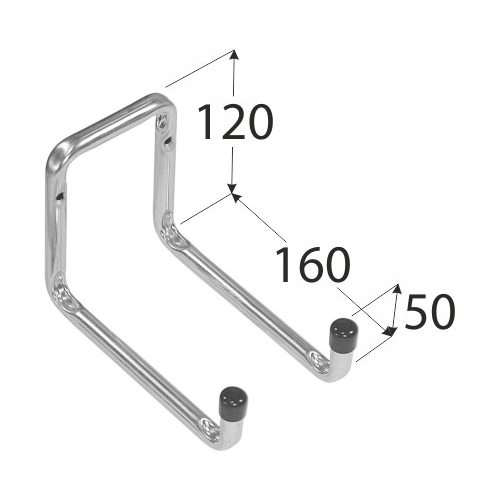 Крюк двойной DMX тип U 120х160х50 мм оцинкованный