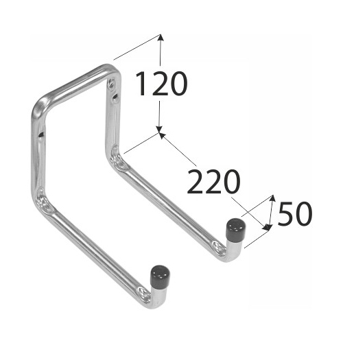 Крюк двойной DMX тип U 120х220х50 мм оцинкованный