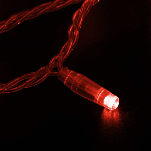 Гирлянда светодиодная Neon-Night Нить 100 LED свечение красное 10 м (305-182)