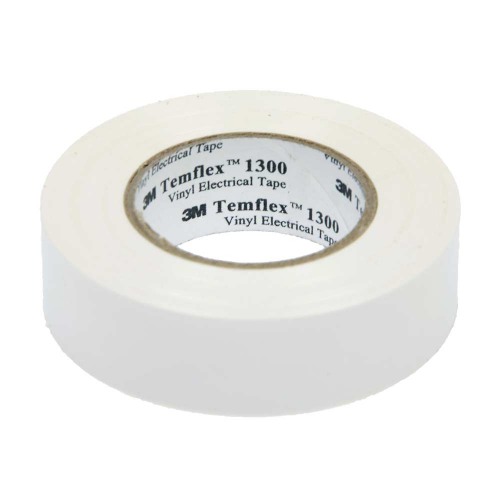 Изолента 3M Temflex 1300 ПВХ белая 15 мм 10 м