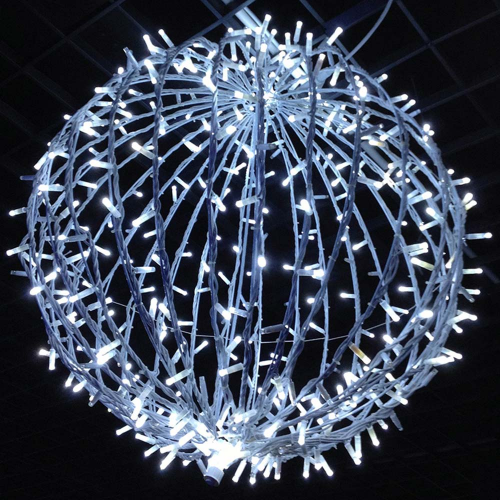 Украшение светодиодное фигура Neon-Night Шар 450 LED свечение белое d80 см уличное (501-614)