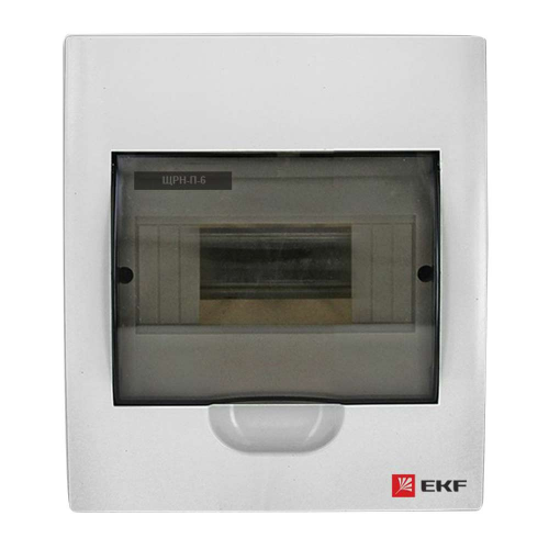 Щит распределительный навесной EKF PROxima ЩРН-П-6 пластиковый IP41 200х148х95 мм 6 модулей
