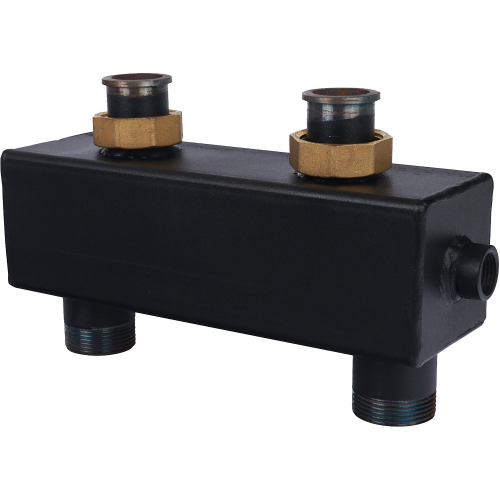 Гидравлическая стрелка Rommer (RDG-0015-004002) 1 1/4 НР(ш) с накидными гайками KVs 4,53