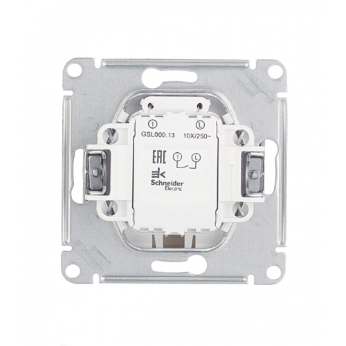 Выключатель Schneider Electric Glossa GSL000213 одноклавишный скрытая установка бежевый с подсветкой